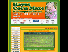 Tablet Screenshot of hayescornmaze.com